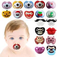 Silicone Pacifier With Soccer Ball Design And Fun Patterns, Baby Teething Toy, Silver-Free, Small Size. - Pink Football - View 2