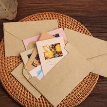 20/50pcs 10.5*7cm Vintage Square Mini Kraft Paper Envelopes - Ins Style Storage Envs For Small Cards Love Letters - A - View 3