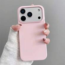 液態矽膠 3 層全包覆軟膠手機殼，適用於 iPhone 17 Pro 17 Pro Max 17，清新夏季配色，防震保護殼附防刮微纖維內襯，相容 iPhone 13 11 16 Pro Max 15 14 Plus 12 Mini XS Max 7 8 Plus - 灰粉 - 查看 2