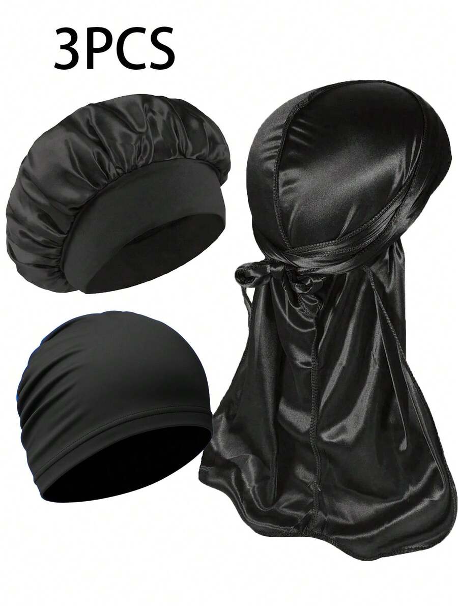 1/3 piezas Diadema, Gorro y Boina para Hombre - Conjunto de Accesorios para la Cabeza Cómodo y Transpirable, Adecuado para Deportes, Actividades al Aire Libre, Hogar y Uso Diario
