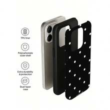 個性化時尚果凍黑 TPU 防震保護殼，適用於 Apple 手機，適用於 Apple 機型，適合作為情侶、女性、女兒、男朋友、女朋友和青少年女孩的生日與聖誕禮物 - 彩色 - 查看 5