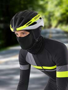 1 pieza Máscara facial de verano para montar, Capucha de protección solar para motocicleta, Absorción de humedad, Secado rápido, A prueba de polvo, Toalla facial transpirable, Capucha de seda de hielo - Con bordes sin costuras - Ver 3