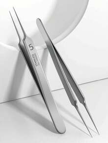 High Precision Ultra-Sharp Cell Tweezers - Stainless Steel Firm Grip Blackhead, Peach Fuzz, Acne, Facial Fine Hair, Long Needle, Debris And Ingrown Hair Removal Beauty Tweezers, Durable And Rust-Resistant, 3 Different Pinzas, Daily Skincare, Facial Cleansing, Storage Box, Organizer Box - Multicolor - View 7