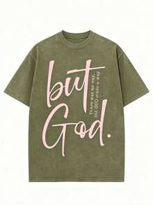 Classic Retro Fashion Casual Novel Four Seasons Simple And Versatile. Men's Four Season High-Quality Printed Washed Cotton Brand Loose Casual T-Shirt - 綠色 - 查看 3