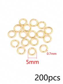 200 Pcs 304 Stainless Steel 18K Gold Plated Multi-Size Open Jump Rings Connector Rings, Handmade DIY Accessories For Necklace And Bracelet Making - Open Ring - View 16