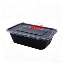 10/20/50pcs Wadah Penyimpanan Makanan yang Dapat Digunakan Kembali dengan Tutup, Kotak Bento Plastik dengan Sekat, Kotak Makan Siang, Kotak Bawa Pulang, Wadah Persiapan Makanan, Kotak Makan Siang yang Dapat Ditumpuk, Aman untuk Microwave - MultiWarna - View 13