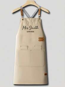 Customizable Chef Apron With Pockets And Adjustable Straps, Customizable Text, Logo, Name, And Graphics, Criss-Cross Design, Suitable For Restaurants, Food Service, And Cafes - Multicolor - View 20