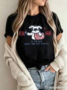 Women T-Shirts - Black - View 6