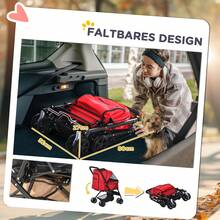Oxford Red Dog Stroller, 76.5 X 52 X 95 Cm, For Small Dogs And Cats. - 紅色 - 查看 2