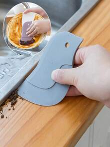 Penguin Design Soft Silicone Kitchen Scraper Tool, Can Be Used To Remove Oil Stains, Baking Residue, Suitable For Kitchen Oil Tray Degreasing Baking - Grey - View 2