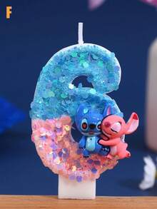 Stickey Double-Spelling Powder Blue Candle, For Festive Parties, Party Small Gifts. - Multicolor - View 20