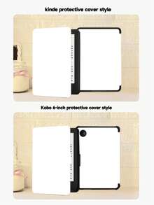 1個椰子殼圖案 Kindle 保護殼，全方位覆蓋保護殼，防震、防塵，柔軟 TPU 材質，四角氣墊吸震保護套，相容於 Ko-Bo、Kindle Paperwhite 第11代 2021、Kindle (第11代) 2022年上市、Kindle (第11代-2024年上市) (6英吋)，完美貼合保護您的閱讀設備 - 彩色 - 查看 6