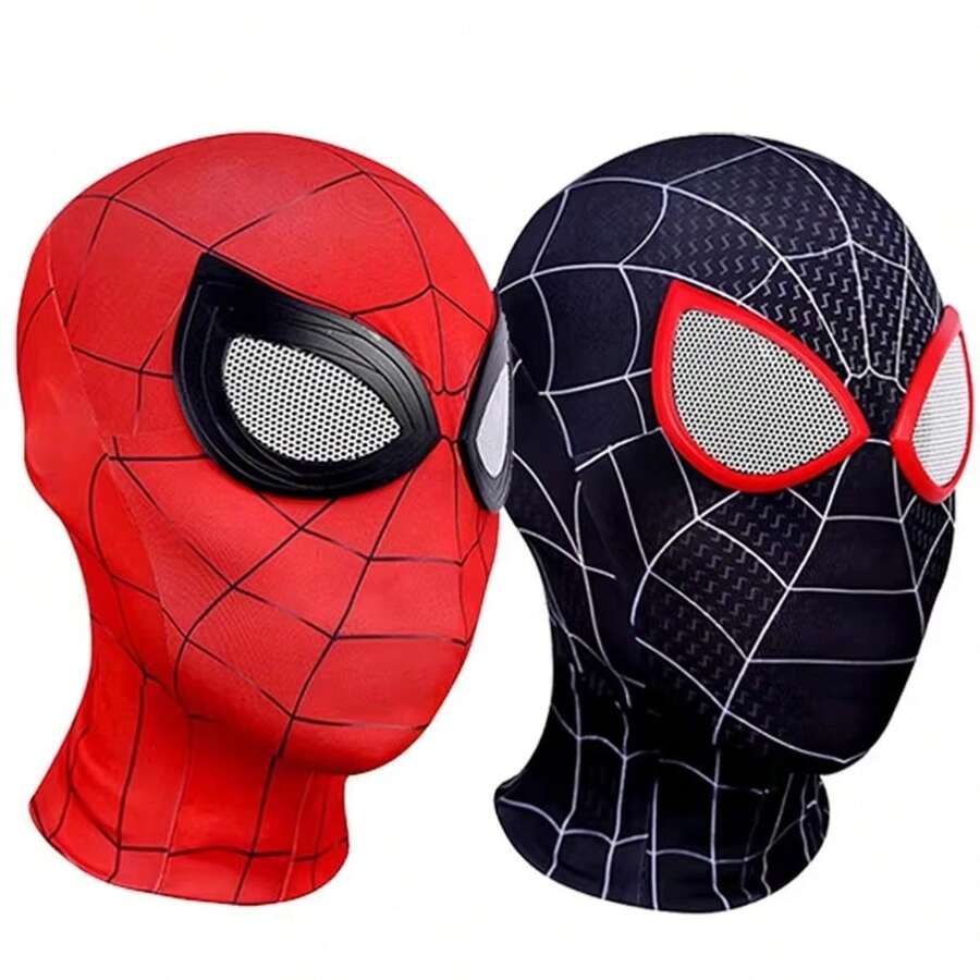 Takara Tomy 1件 Cosplay 頭飾 3D 超級英雄面具,適合生日禮物、歡迎禮物、派對禮物、粉絲系列,完美禮物(隨機款式) - 彩色 - 查看 1