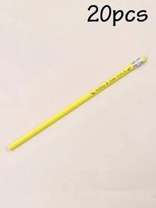 客製化刻字鉛筆 5/10/20/50/100/200支，大宗客製鉛筆，19cm/7.5in，5色：綠色/藍色/黃色/紫色/白色，可擦拭橡皮擦素描鉛筆，5美元以下平價，趣味鉛筆，可愛鉛筆，個性化禮物，開學季 - 風格A - 查看 44