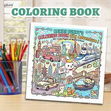 GDTME KAWAI Rabbit - Coloring Book: City Adventure, A Gift For Friends - Coloring Book - View 12