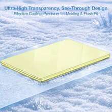 Crystal Clear Pale Yellow Protective Case, Suitable For MacBook Neo, Cute Slim Fit Anti-Fingerprint Protective Cover, Suitable For Easter, Spring, Summer - View 6