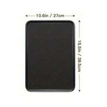 1pc Black Non-Stick Baking Tray, Carbon Steel Oven Tray, Rectangular Baking Pan For Roasting Meat - Baking Pan - View 8