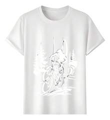 Playeras Ciclismo En Bosque - Blanco - Ver 1