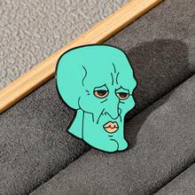 SpongeBob SquarePants 海綿寶寶 1 個卡通角色胸針 個性化章魚先生琺瑯別針 金屬徽章 珠寶 背包衣物配件 禮物 - 彩色 - 查看 5
