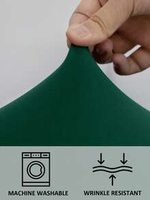 1 pieza Funda de sofá de fibra de poliéster elástica con estilo minimalista moderno impreso, desmontable y lavable a máquina, adecuada para sala de estar, comedor, estudio, dormitorio, uso doméstico - Verde Oscuro - Ver 3