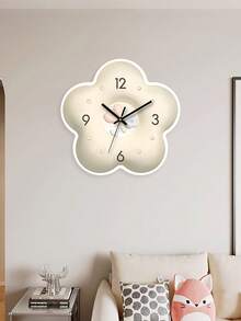 Creative Floral Home Decor Wall Clock, Silent Battery Powered, Suitable For Home, School, Office - 1PC - View 4