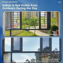 Double-Sided Silver Window Sun Protection Film, Classic Color With Premium Texture, Efficiently Reflects Heat Sources. Blocks Sunlight And Lowers Temperature While Providing One-Way Privacy, Creating A Comfortable And Private Home Environment. - 1PC - View 8