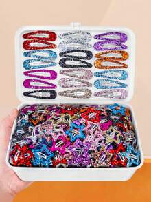 12/24/36/60pcs Glitter Y2K Sequin Star Hair Clips, Durable And Gentle On Hair - Suitable For Girls And Women, Essential For Daily Wear, Parties And Performances - Multicolor - View 10