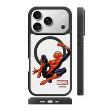 Miniso Marvel Spider-Man MagSafe Magnetic Charging Case Compatible With IPhone 17/17 Pro Max/16/17 Pro/15/14/16 Plus/17 Air/13/15 Pro/12/15 Plus. Suitable For Drop Protection, Stylish Designs, And Students. Compatible With Apple Devices. - Black - View 3