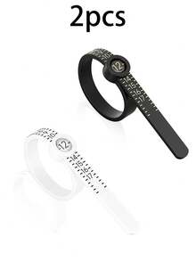 Ring Measuring Belt With Magnifying Glass Ring Soft Ruler Plastic US Code Filter Ring Auxiliary Tool Measuring Tool Jewelry Size Tool Women's Men's. - Multicolor - View 18