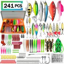 411/241/196/137/85pcs Lure Fishing Bait Set With Storage Box, Soft Baits, Spoon Baits, Hooks, Hard Baits And Other Fishing Accessories, Suitable For Saltwater And Freshwater - Multicolor - View 8