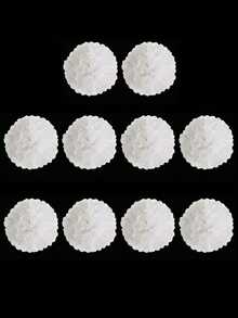 1/10/20pcs White Paper Flower Balls, Wedding Party Decoration Hanging Flower Balls, Bride, Birthday Party Backdrop Decoration Flower Balls, Hanging Flower Balls Paper Fan Lanterns, Suitable For Holidays, Anniversaries, Weddings, Valentine's Day Decorations - Multicolor - View 10