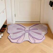 1 pieza Alfombra de piso con patrón de lazo rosa, alfombra decorativa, decoración de dormitorio, alfombra pequeña, alfombra, decoración del hogar, alfombra de sala de estar, alfombra pequeña de sala de estar, alfombra de dormitorio, decoración del hogar de sala de estar, alfombra para exteriores, alfombra lavable - Multicolor 16 - Ver 4
