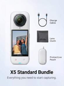 Insta360 X5 Panoramic Action Camera, 8K High Definition, Image Stabilized And Waterproof, Motorcycle Riding Handheld Camera, Vlog Travel Pocket Camera, Multiple Kits Available - View 2
