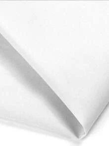 1pc Solid Color Polyester Fabric By The Yard, Clothing Lining Handmade DIY Sewing Fabric - White - View 4
