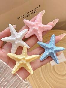 4pcs/Set 2026 New Beach Sweet Hair Clip, Versatile Accessories For Girls' Temperament, Clip Edge Clip Hair Accessories - Multicolor - View 8