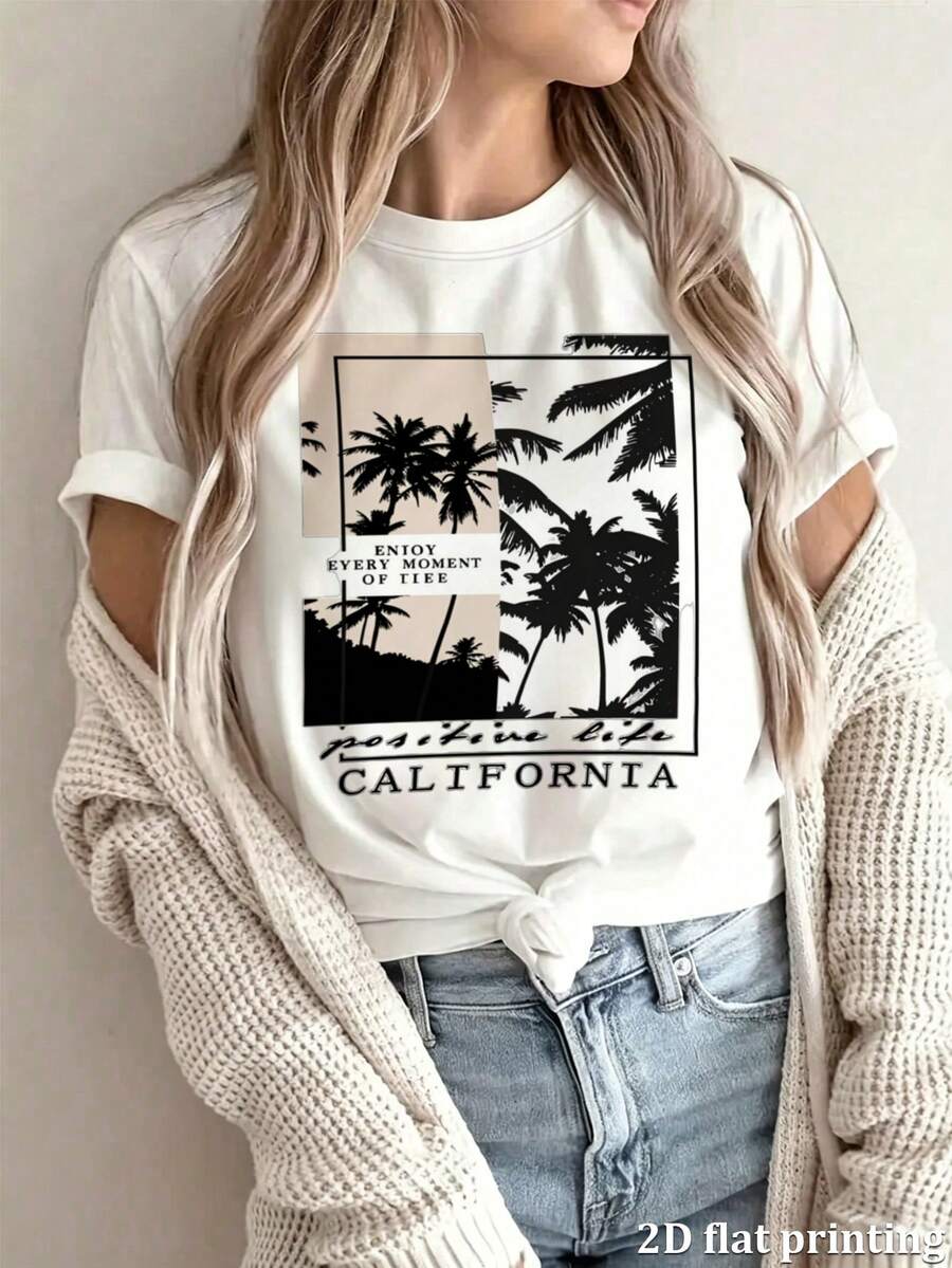 Women T-Shirts - 白色 - 查看 1