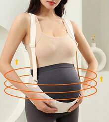 Maternity Support Belt, Adjustable Support For Pregnant Women - White - View 5