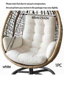 1PC Multi-Functional Rocking Chair Cushion, Suitable For Chairs, Hanging Baskets And Recliners. Seat Pad Egg Shaped Hammock Base Pillow Suspended Basket Rest, Suspended Seating Comfort, Egg Shaped Pillow, Hammock Base Cushion - Multicolor - View 14