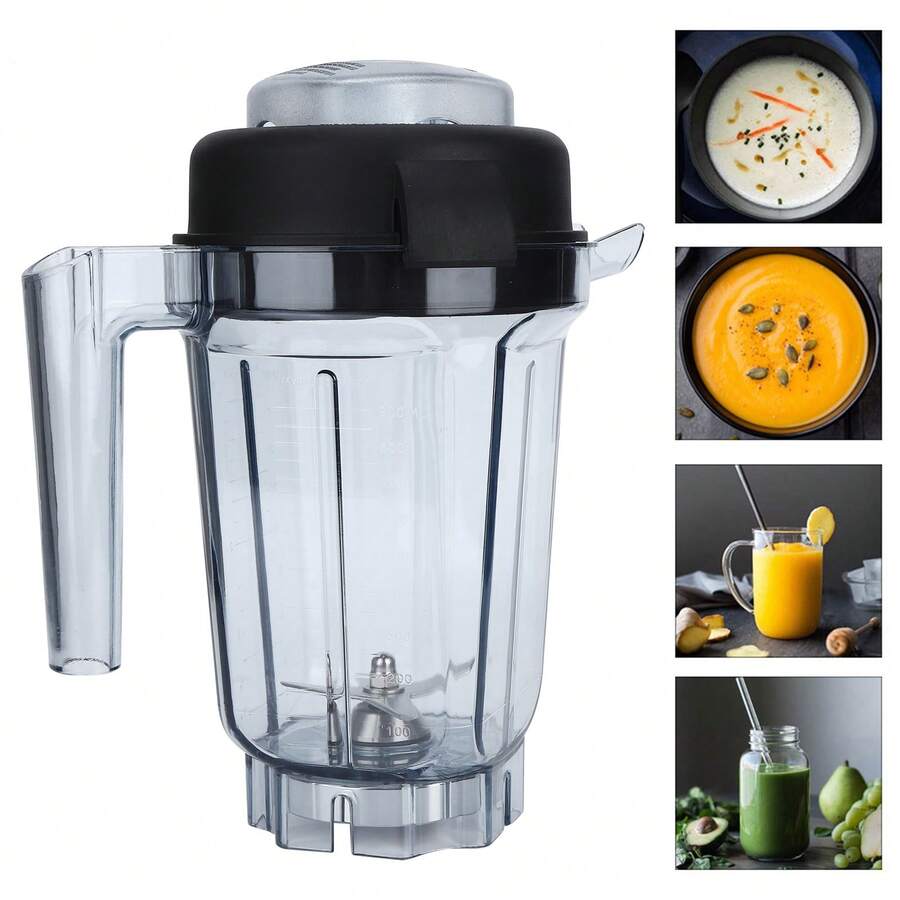 Clear Blender Container With Blade And Lid Replacement Accessories For 32oz Vitamix Container - Grey - View 1