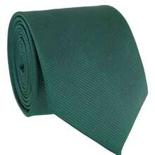 Set Of 3 Light Gray Ties For Groomsmen, Weddings, And Events - Emerald Green - View 3