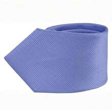 Set Of 3 Light Gray Ties For Groomsmen, Weddings, And Events - Blue Quartz - View 3