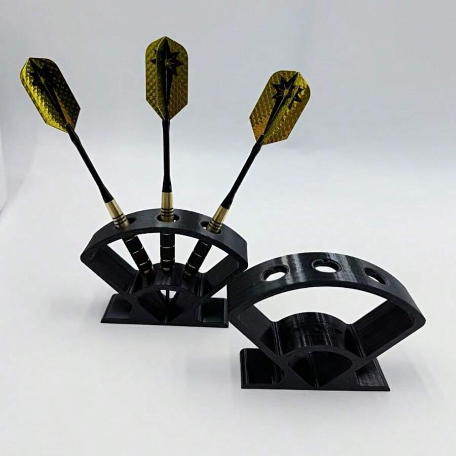 1個桌面飛鏢展示架，飛鏢收納架，可放置3支飛鏢，方便拿取，省空間設計，適用於客廳、辦公室、遊戲室，飛鏢設備整理，飛鏢展示架，飛鏢收藏愛好者禮物，通用節日禮物，生日禮物，父親節禮物，給家人、朋友、飛鏢愛好者的禮物，(產品不含飛鏢) - 彩色 - 查看 1