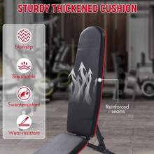 Heavy Duty Adjustable Weight Bench for Home Gym 1000lbs Capacity Collapsible Strength Training Bench 8 Backrest & 3 Seat Positions Multi-Angle Incline/Decline/Flat, Ergonomic Design - Quadratisches Rohrdesign, orange an der Seite - Übersicht 5