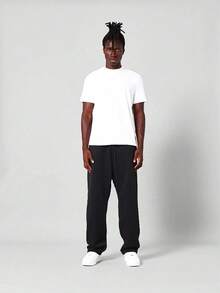 Men's Sweatpants, Soft Fleece Fabric, Thick, Warm, Cozy, For Winter And Cold Weather, Ideal For Sports, Running, And Walking. - Black - View 5