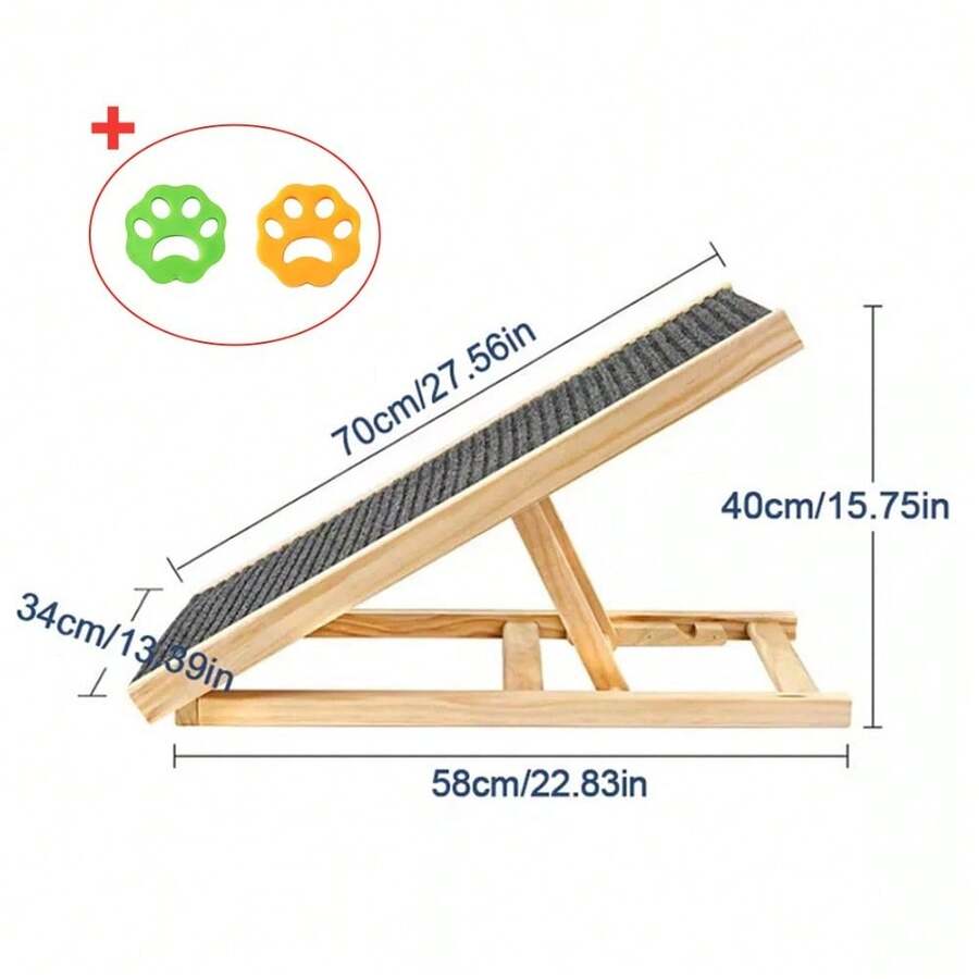 Adjustable Heights Dog Pet Ramp Foldable Stairs Non-Slip Ramp For Car Bed Sofa - VJP0111 - View 1