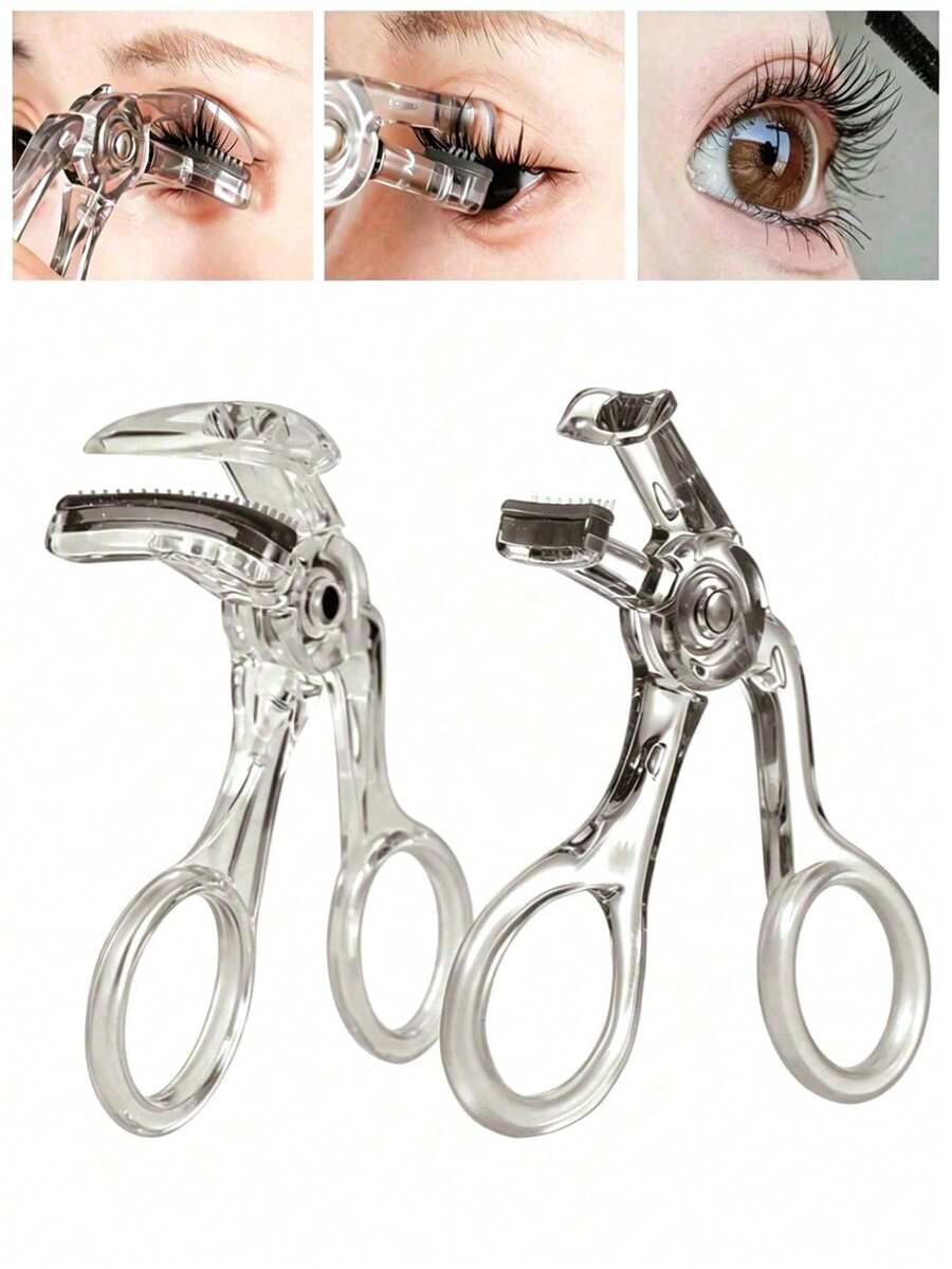 2pcs New Long-Lasting Eyelash Curler, Suitable For Beginners. Full-Open Eyelash Curler, Easy To Operate, Very Suitable For Beginners (1pc) - Multicolor - View 1