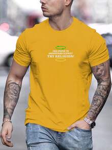 Camiseta de manga corta con cuello redondo para hombre, diseño TOO STUPID TO UNDERSTAND SCIENCE, estilo casual de verano. - Blanco - Ver 9