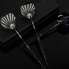 HUANQU 16g Steel Tip Darts Set 3pcs Professional Competition Practice Darts With Spare Shafts, PET Flights, Replacement Tips And Storage Box Compatible With Dartboard For Beginners And Professional Players Home Entertainment Party Holiday Gift - Multicolor - View 8
