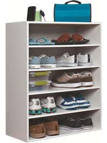 1565 Stackable 5-Shelf Organizer, White - Organizer - View 6