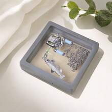 1pc Mini Fishing Reel Necklace Pendant - Silver - View 5